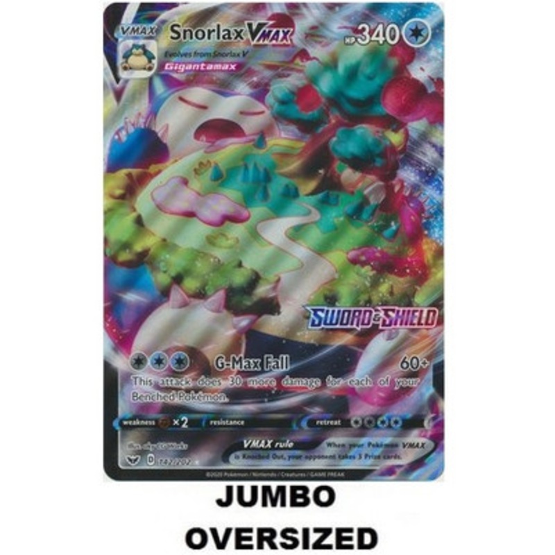 JUMBO Sword & Shield (Base) 142/202 Snorlax VMAX