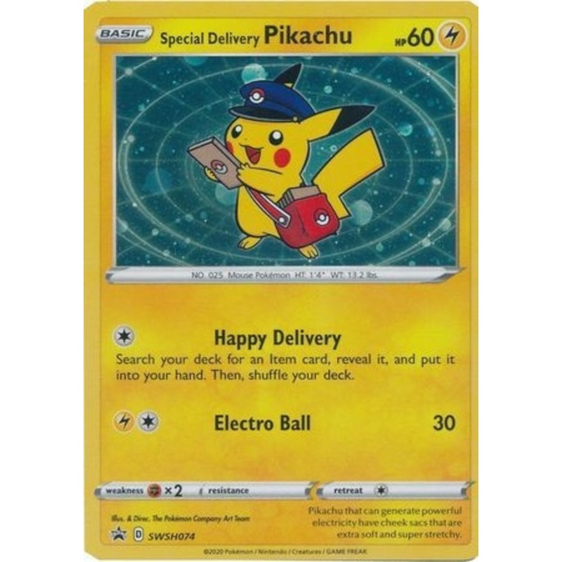 Sword & Shield Promo SWSH074 Special Delivery Pikachu