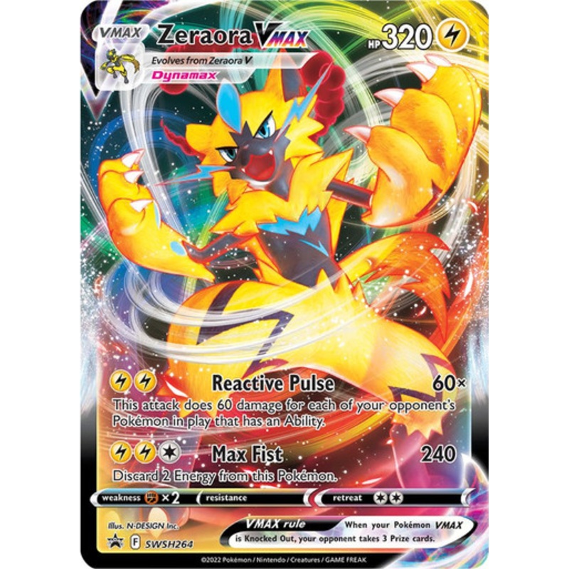 Sword & Shield Promo SWSH264 Zeraora VMAX