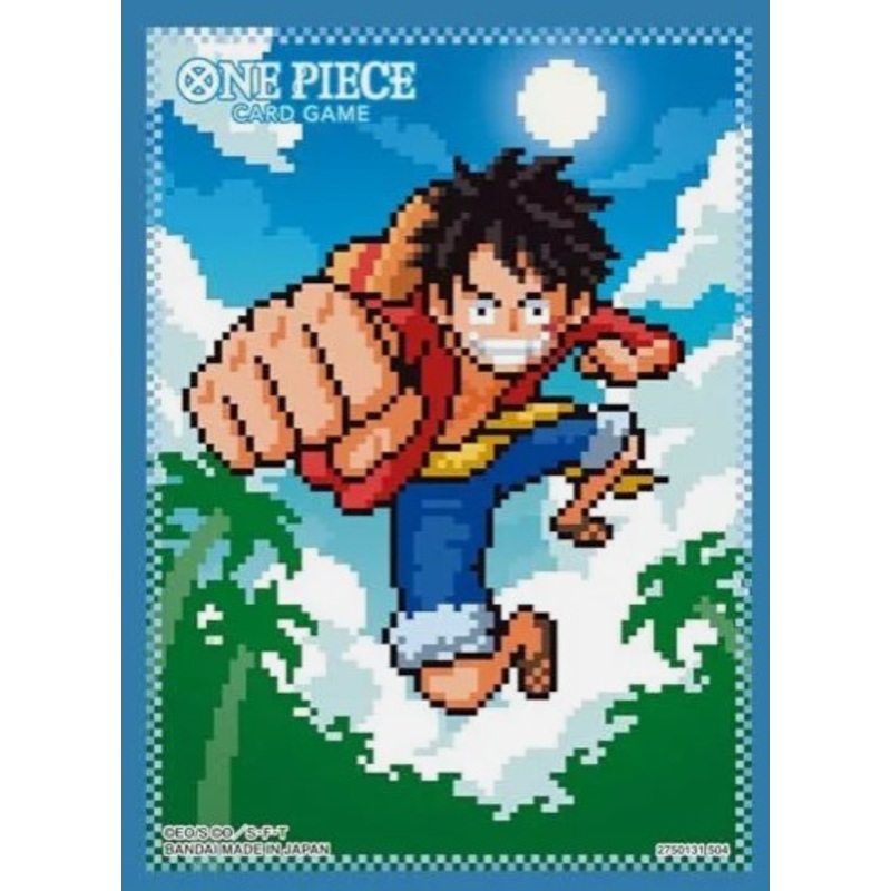 One Piece Card Game: Official Sleeve 8 – Pixel Monkey D. Luffy