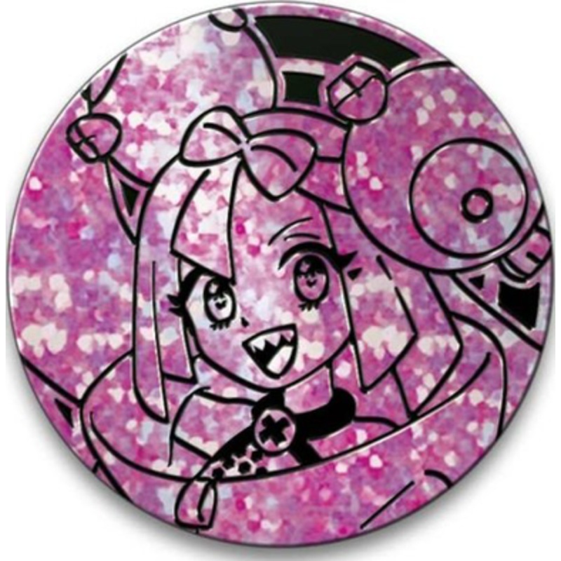 Pink & Black Sparkle Oversized Iono Coin