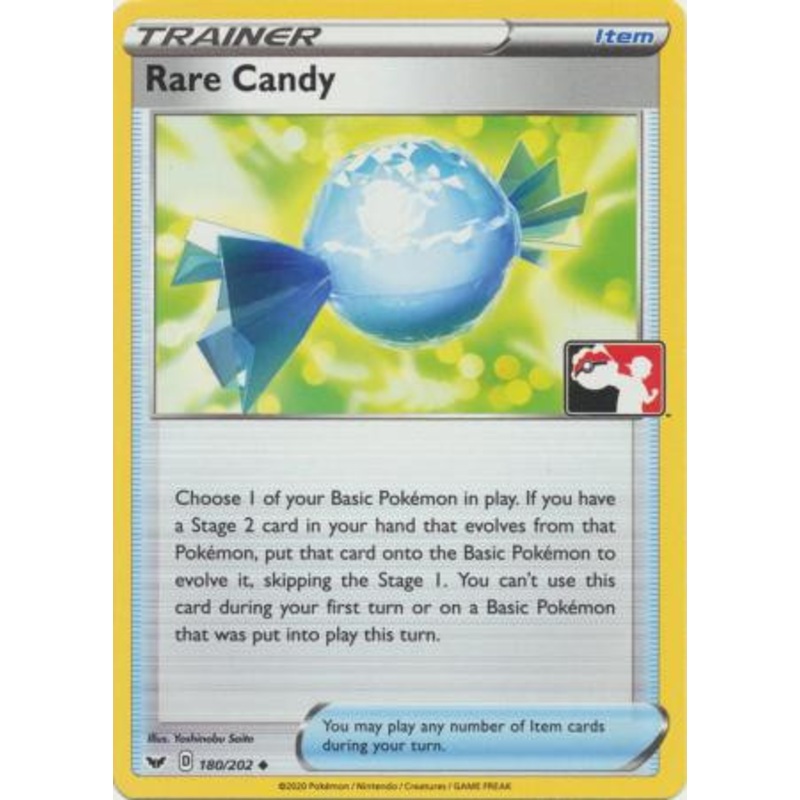Sword & Shield (Base) 180/202 Rare Candy (Prize Pack League Promo Non-Holo)