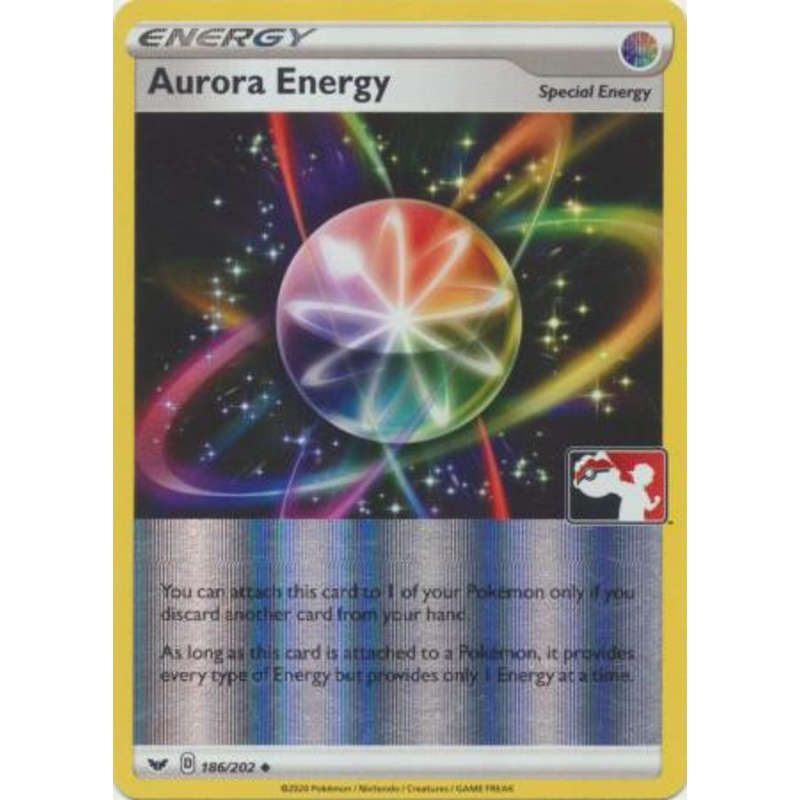 Sword & Shield (Base) 186/202 Aurora Energy (Prize Pack League Promo Holo)
