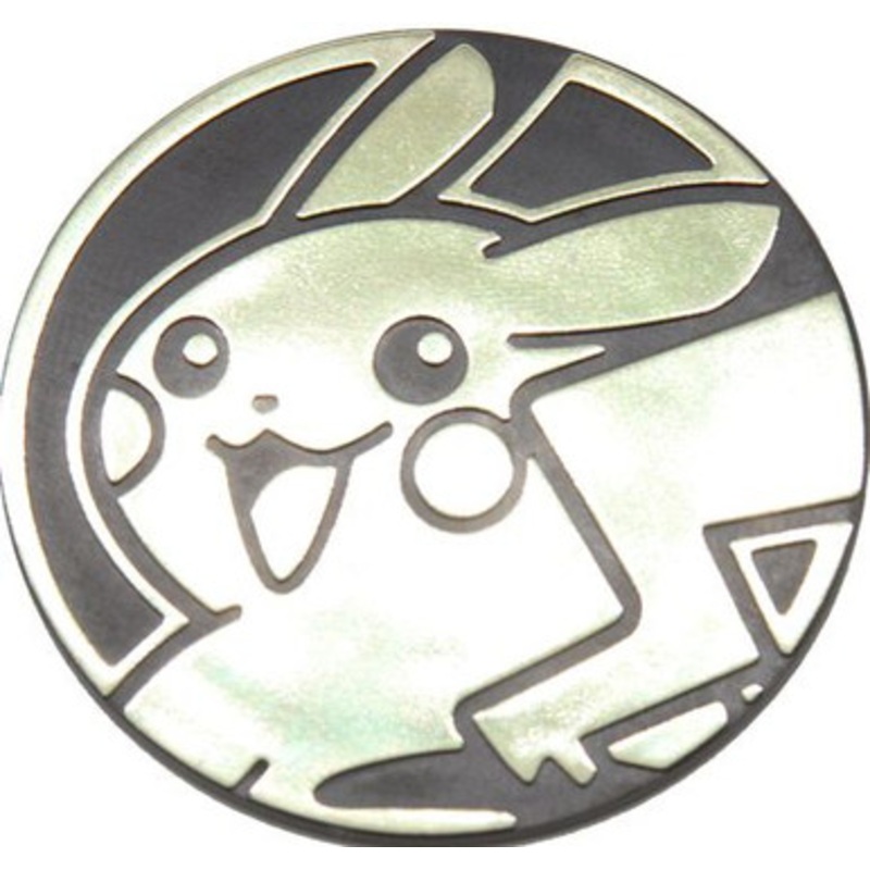Black & Gold Clear Pikachu (Over Shoulder) Oversized Coin