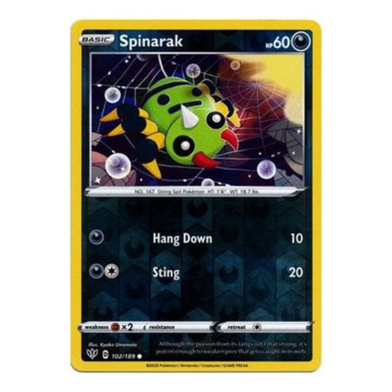 Darkness Ablaze 102/189 Spinarak (Reverse Holo)
