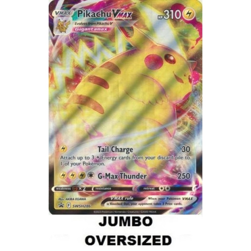JUMBO Sword & Shield Promo SWSH286 Pikachu VMAX