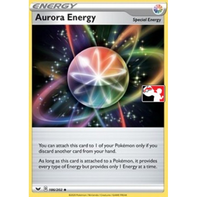 Sword & Shield (Base) 186/202 Aurora Energy (Prize Pack League Promo Non-Holo)