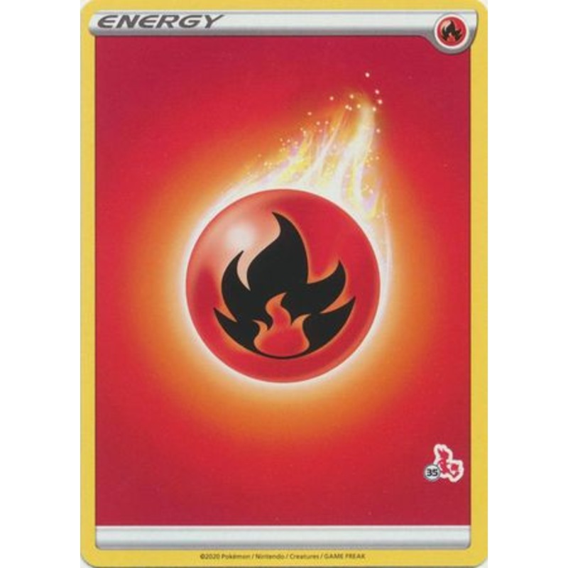Sword & Shield (Base) EN02 Fire Energy (Cinderace Symbol 35)