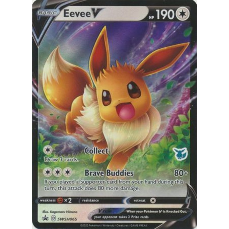 Sword & Shield Promo SWSH065 Eevee V (Eevee Symbol)