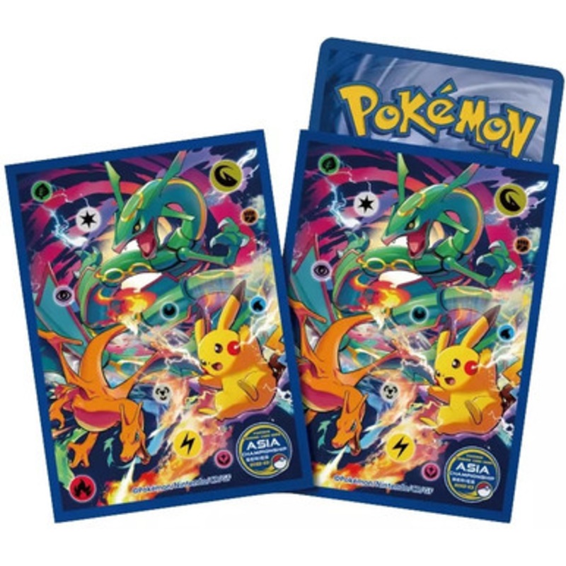 Asia Championship 2022 -2023 Charizard, Pikachu, & Rayquaza  Sleeves (64)