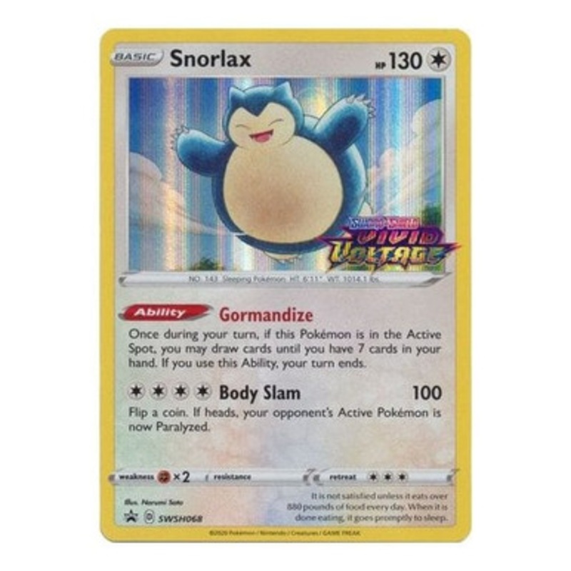 Sword & Shield Promo SWSH068 Snorlax