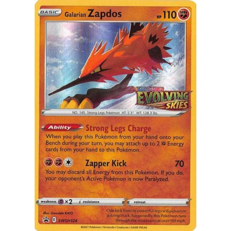 Sword & Shield Promo SWSH124 Galarian Zapdos