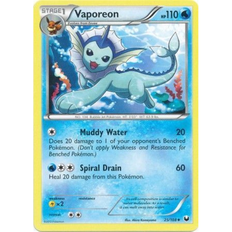 Dark Explorers 25/108 Vaporeon