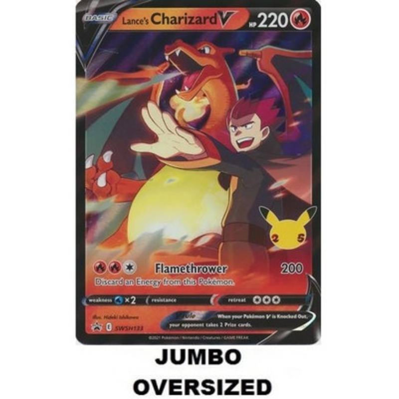 JUMBO Sword & Shield Promo SWSH133 Lance’s Charizard V