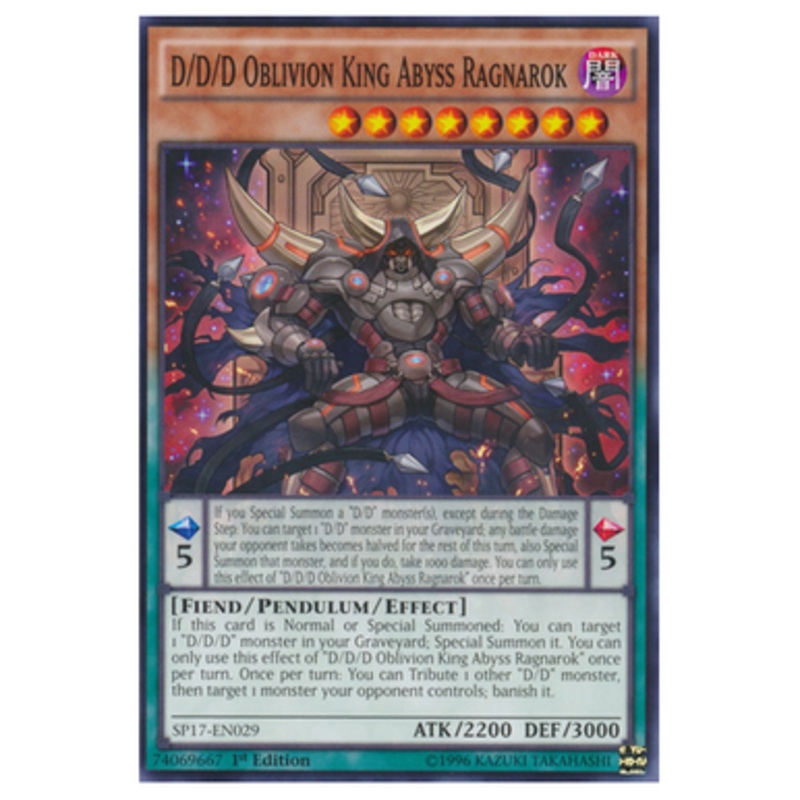 SP17-EN029 D/D/D Oblivion King Abyss Ragnarok