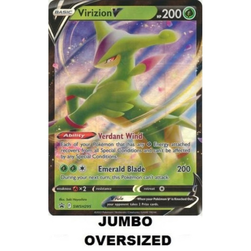 JUMBO Sword & Shield Promo SWSH295 Virizion V