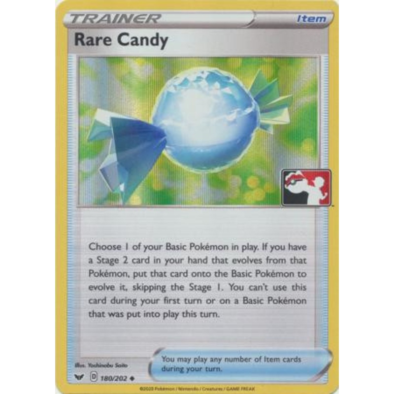Sword & Shield (Base) 180/202 Rare Candy (Prize Pack League Promo Holo)