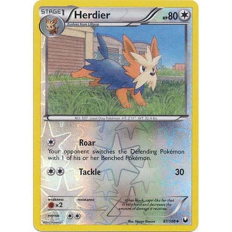Dark Explorers 87/108 Herdier (Reverse Holo)