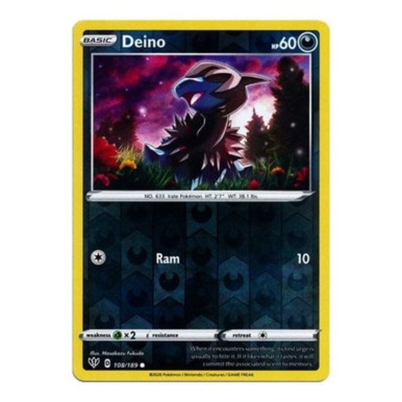 Darkness Ablaze 108/189 Deino (Reverse Holo)