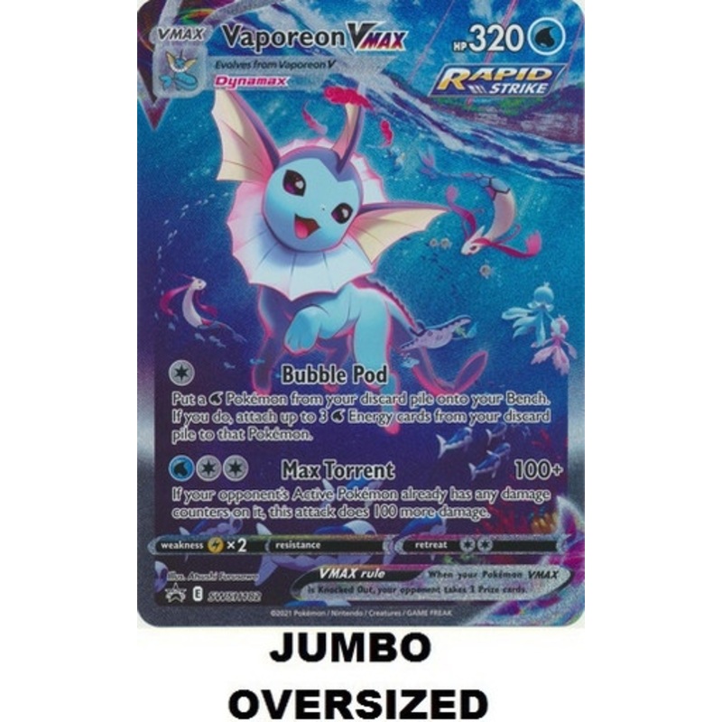 JUMBO Sword & Shield Promo SWSH182 Vaporeon VMAX