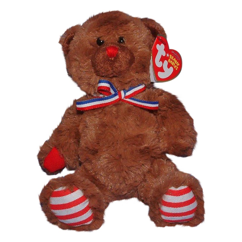 Ty Beanie Baby: Uncle Sam the Bear – Red Nose