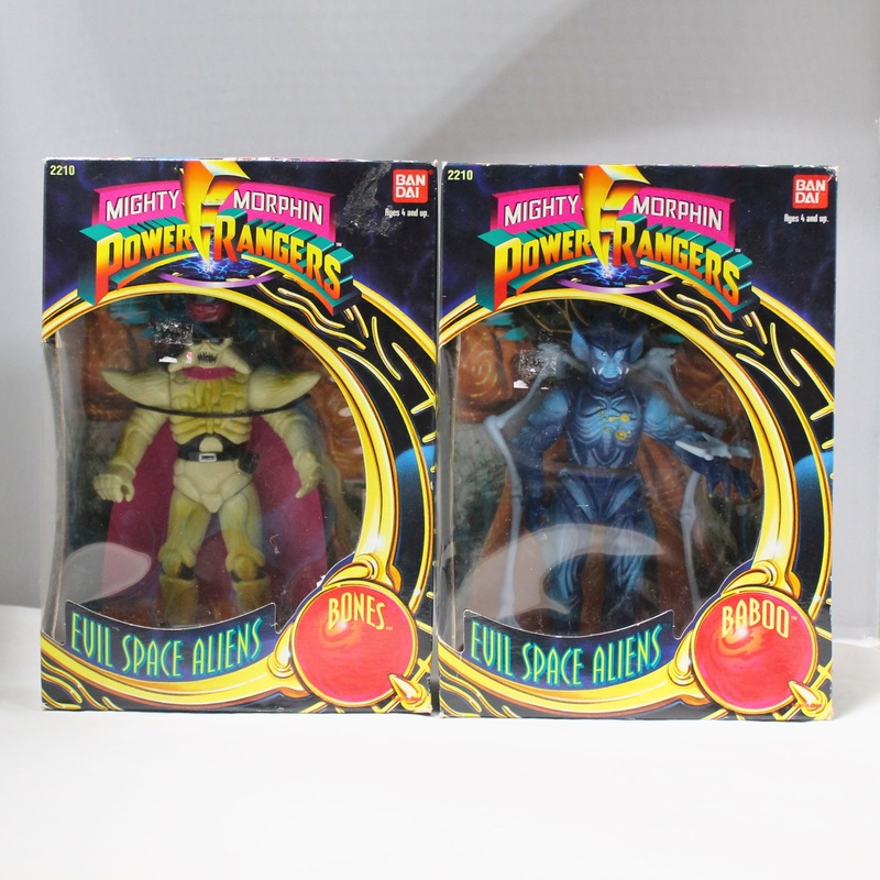 Lot of 2: Power Rangers Evil Space Aliens, Baboo and Bones