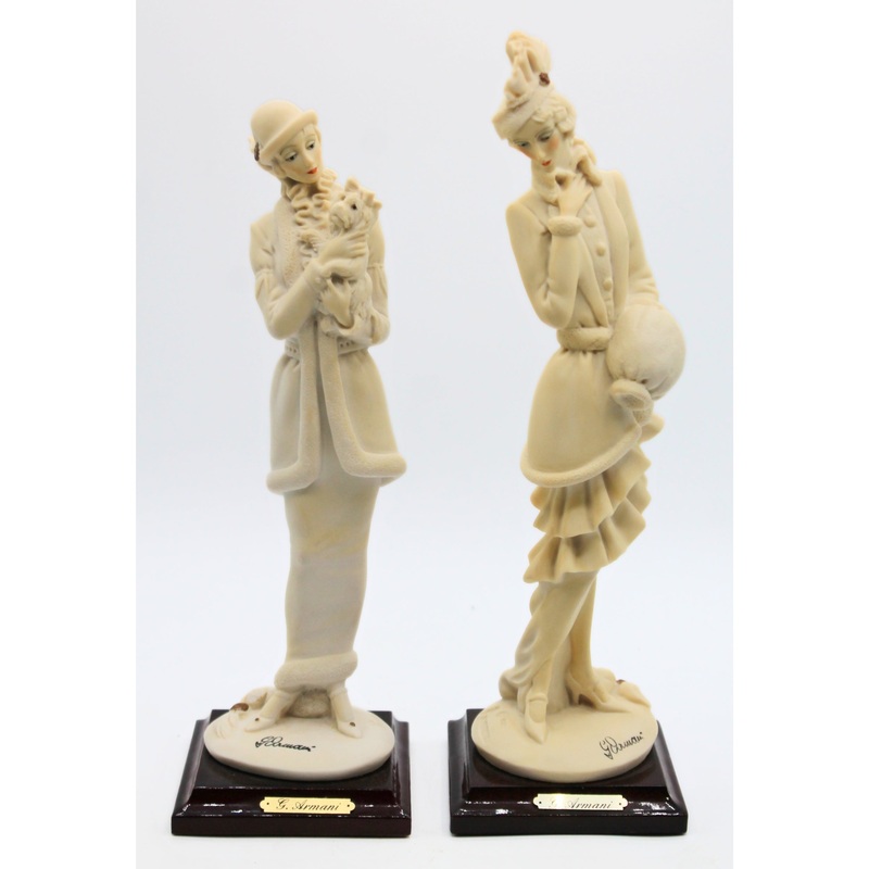 Lot of 2: Guiseppe Armani Lady with Dog & Lady with Muff | Please Read