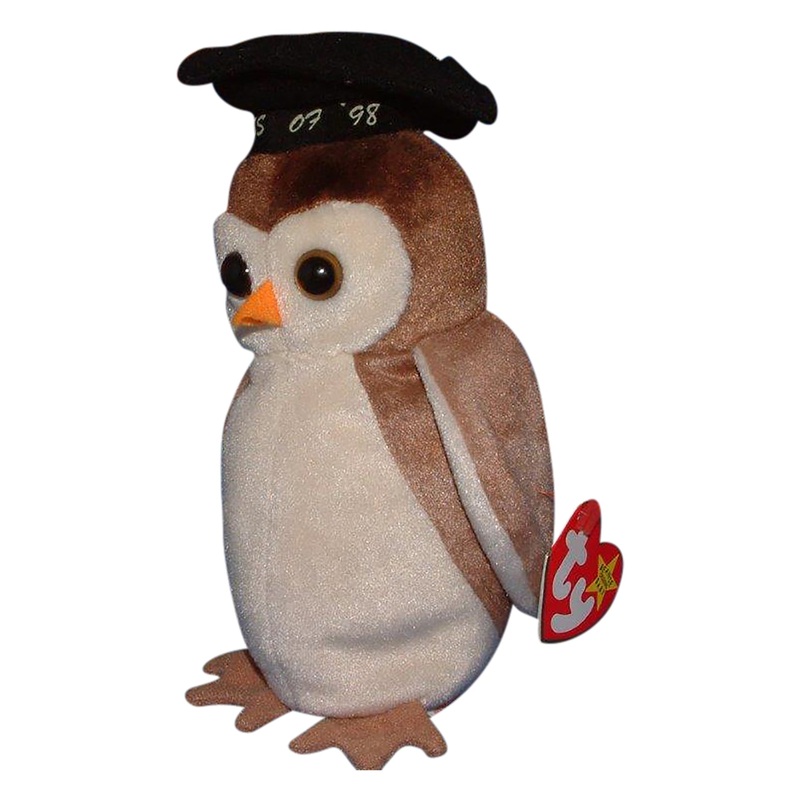 Ty Beanie Baby: Wise the Owl – Graduation 1998