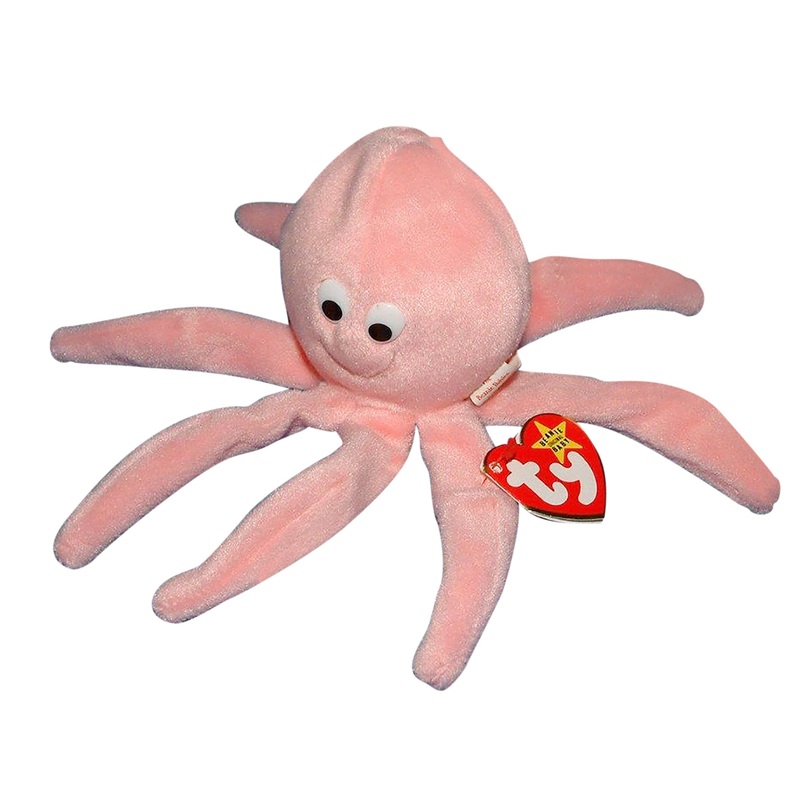 Ty Beanie Baby: Inky the Octopus – Pink
