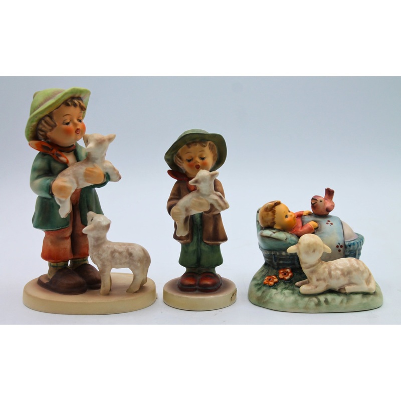 Lot of 3: Shepherd’s Boy, The Lost Sheep & The Guardian | Crazing & Chipped Bird