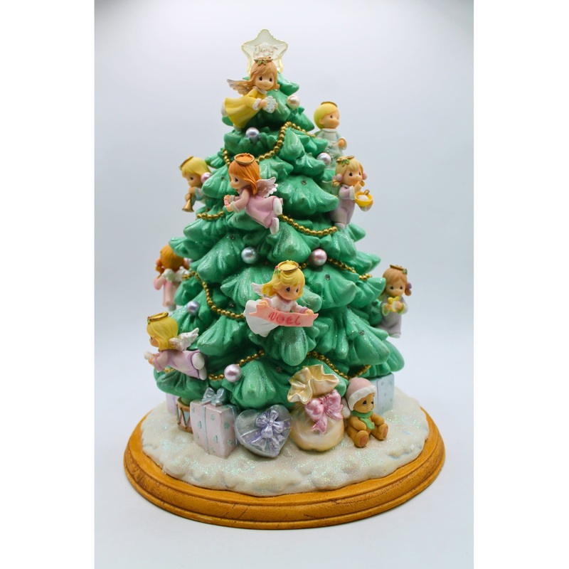Precious Moments | Illuminated Angel Christmas Tree | Reglued Head