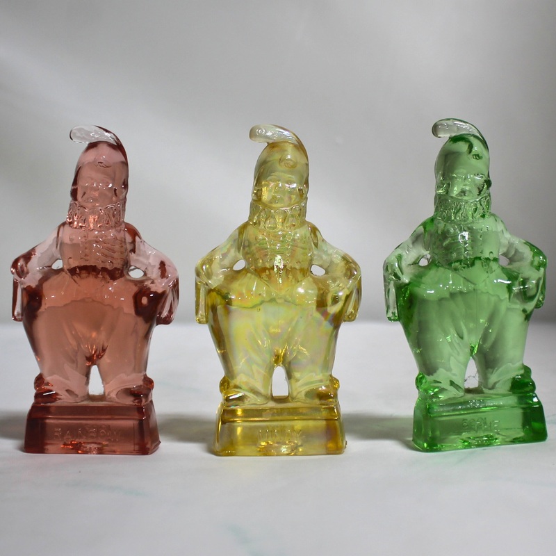 Lot of 3 Mosser Glass: Clown Figurines | The Mindy Rainbow