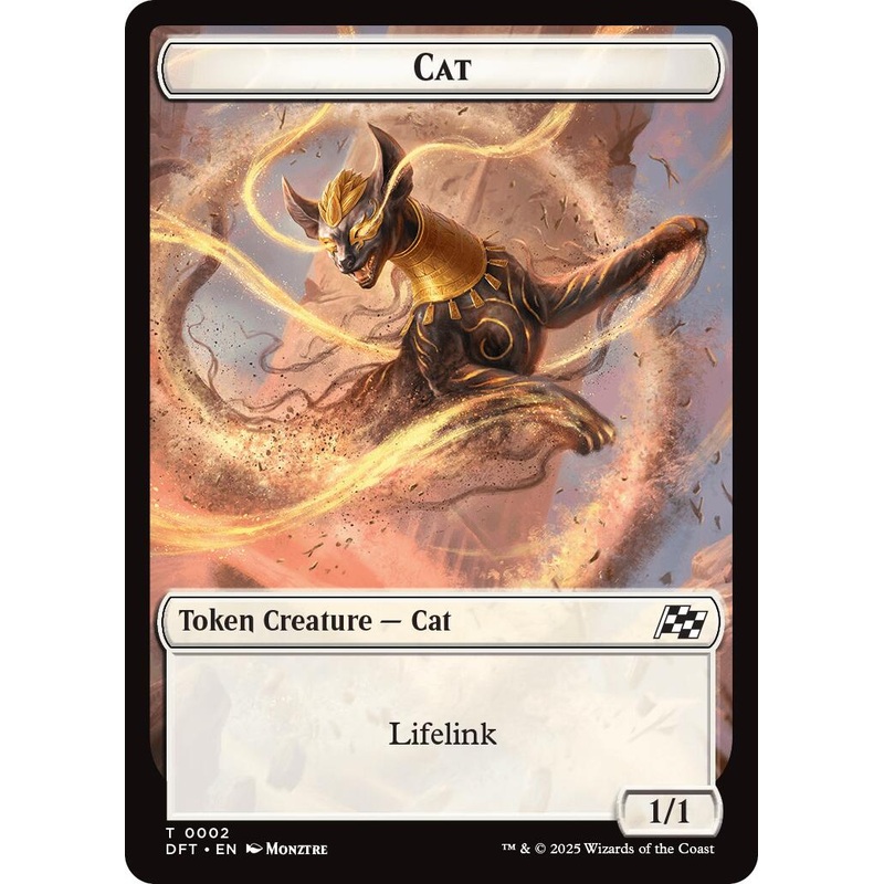 Cat // Thopter (0010) Double-Sided Token [Aetherdrift Tokens]