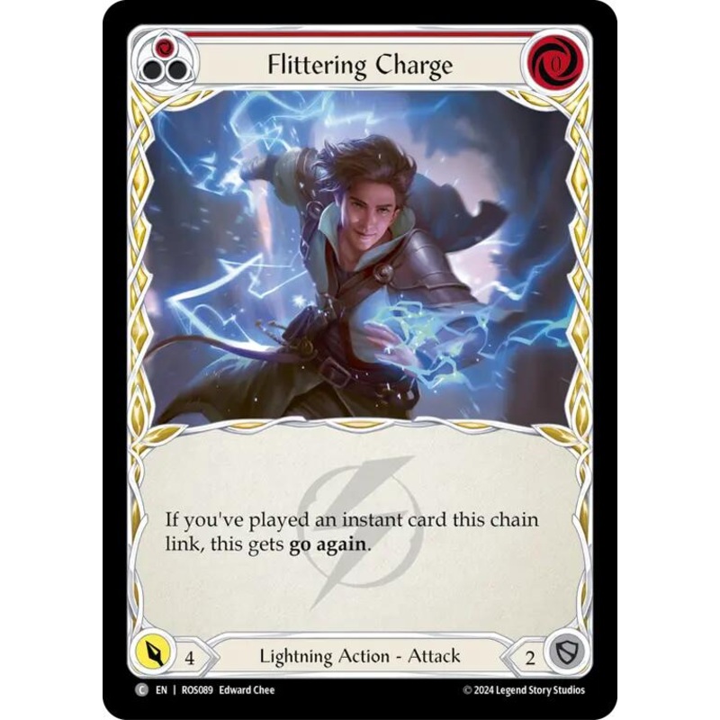 Flittering Charge (Red) [ROS089] (Rosetta)  Rainbow Foil