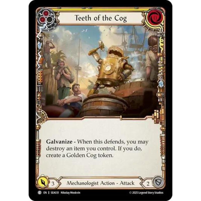 Teeth of the Cog (Yellow) [SEA031] (High Seas)  Rainbow Foil