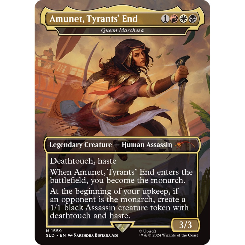 Amunet, Tyrants’ End – Queen Marchesa (Rainbow Foil) [Secret Lair Drop Series]