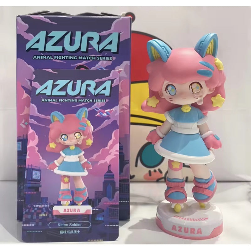 AZURA Animal Fighting Match Series Kitten Soldier