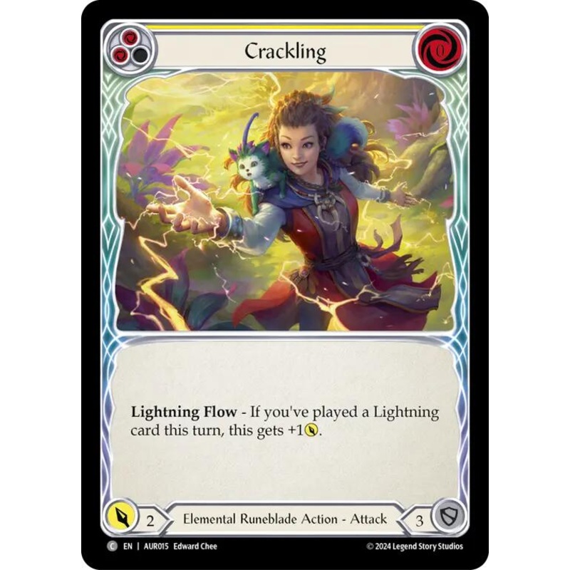 Crackling (Yellow) [AUR015] (1st Strike)