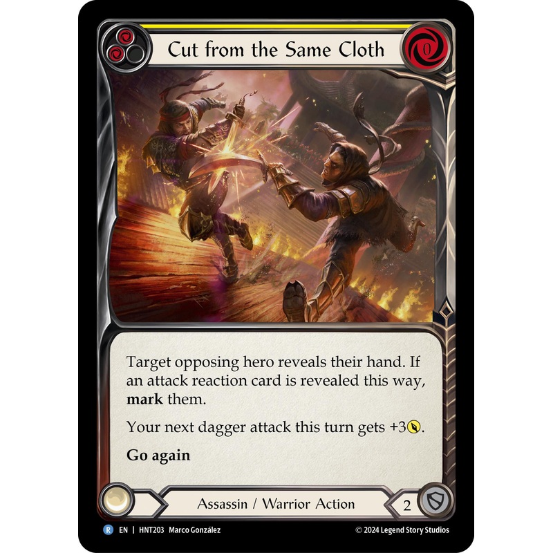 Cut from the Same Cloth (Yellow) [HNT203] (The Hunted)  Rainbow Foil