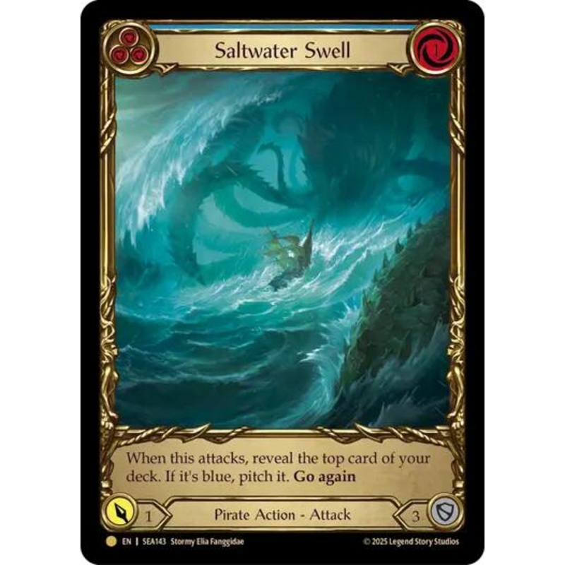 Saltwater Swell (Blue) (Treasure) [SEA142] (High Seas)  Cold Foil