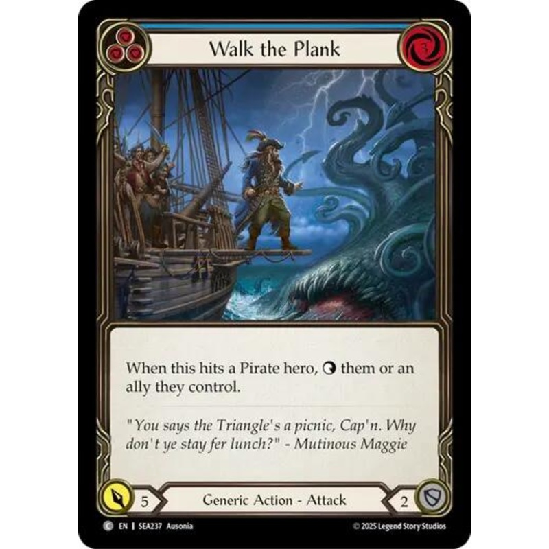 Walk the Plank (Blue) [SEA237] (High Seas)  Rainbow Foil
