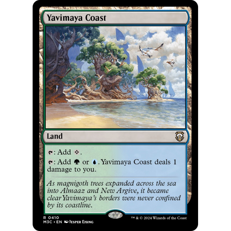 Yavimaya Coast (Ripple Foil) [Modern Horizons 3 Commander]