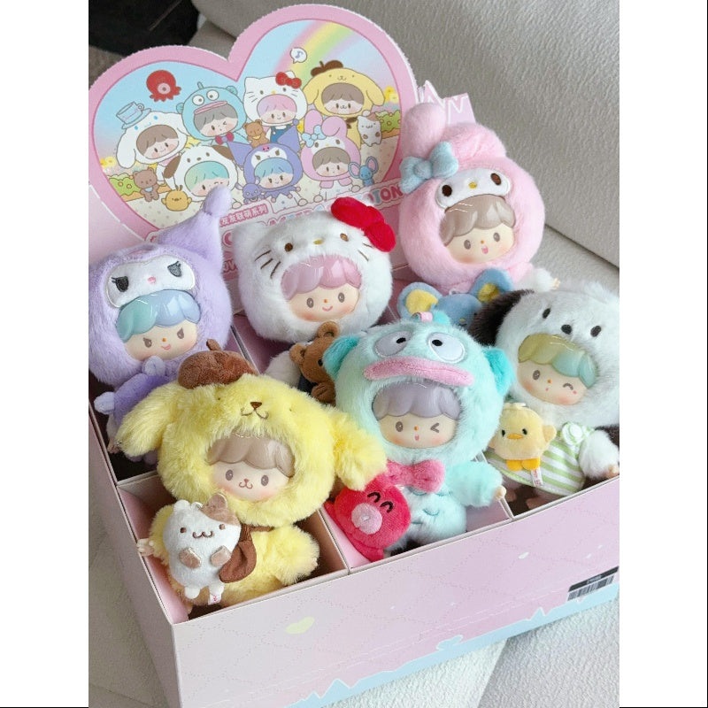 zZoton Sanrio Characters Love League Buddies Series Vinyl Plush Doll Whole Set Opened
