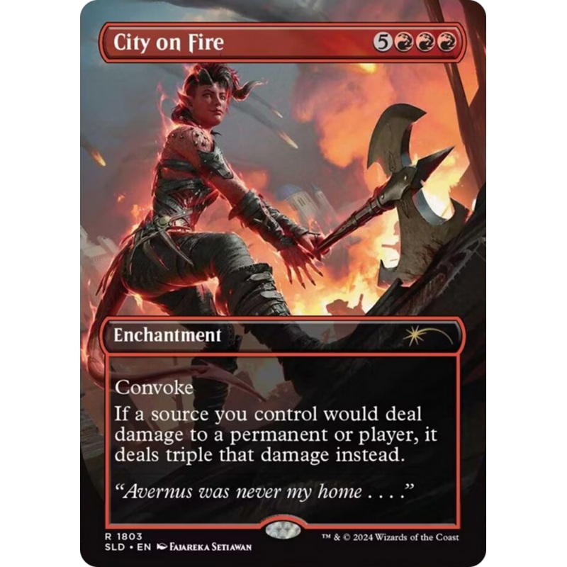 City on Fire (Rainbow Foil) [Secret Lair Drop Series]