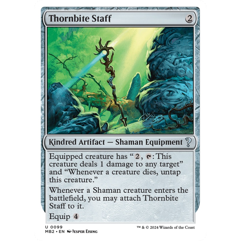 Thornbite Staff (White Border) [Mystery Booster 2]