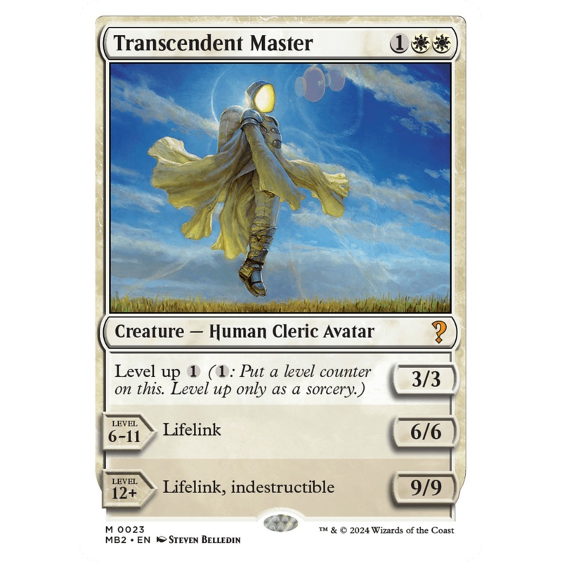 Transcendent Master (White Border) [Mystery Booster 2]