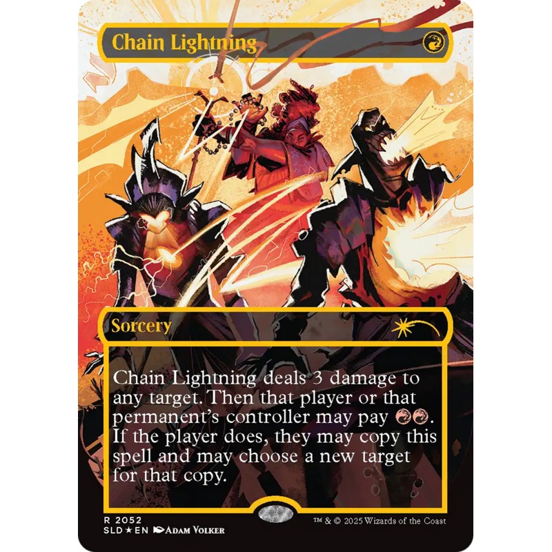 Chain Lightning (2047) (Raised Foil) [Secret Lair Drop Series]