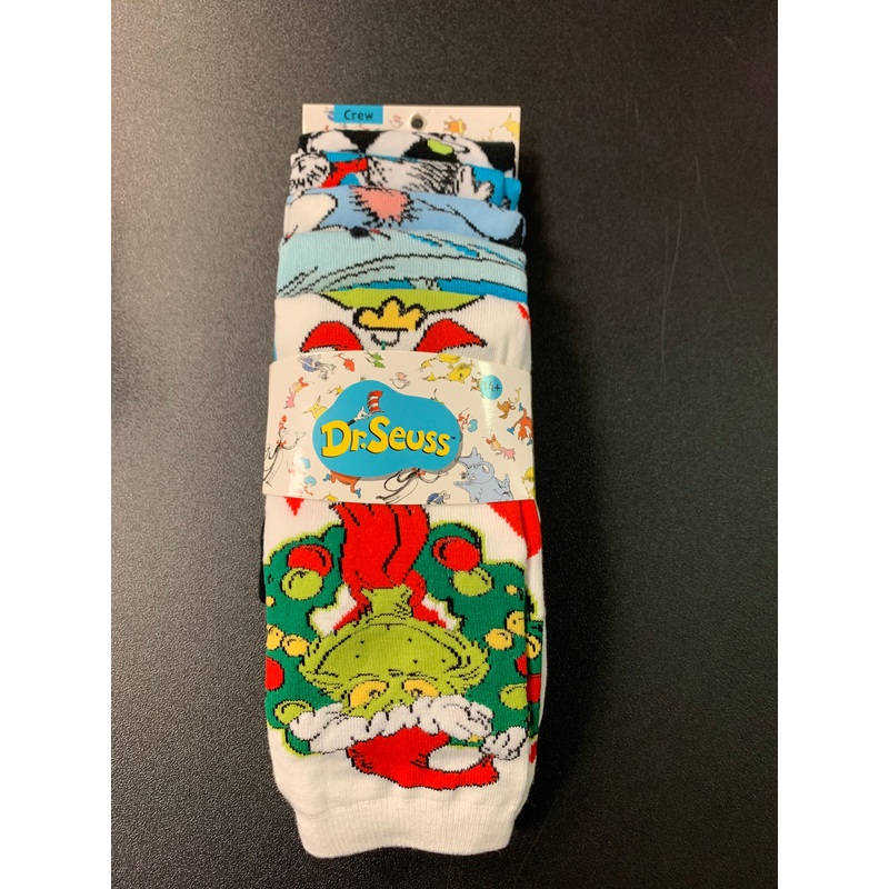 ELOPE DR. SEUSS 5 PACK CREW SOCKS