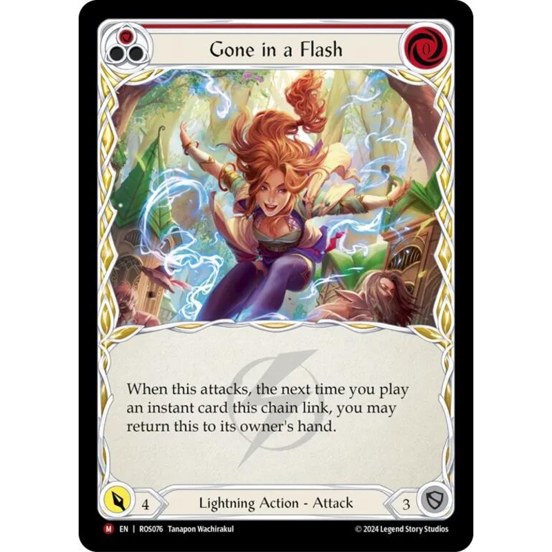 Gone in a Flash (Extended Art) [ROS076] (Rosetta)  Rainbow Foil