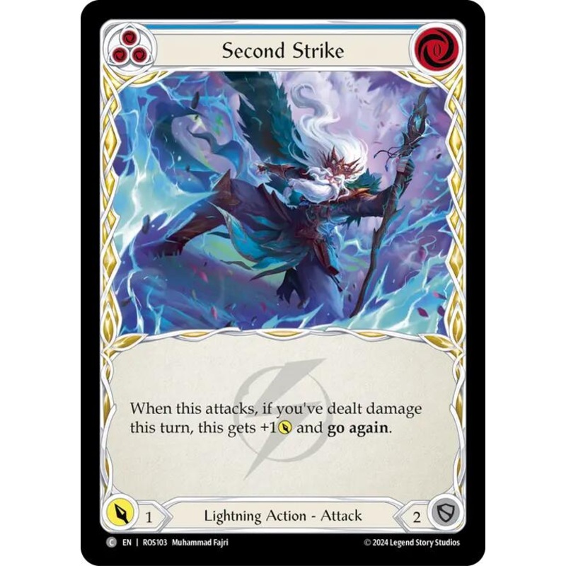 Second Strike (Blue) [ROS103] (Rosetta)  Rainbow Foil
